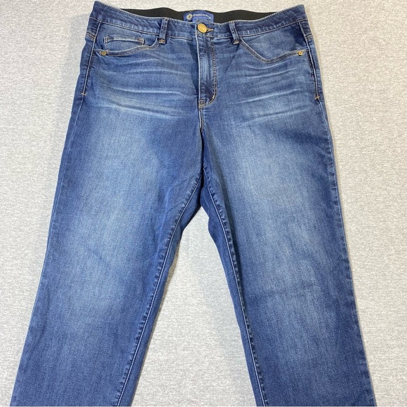Democracy Jegging Jeans Womens 14 Dark Blue Ab Solution Hi Rise Stretch Denim - Picture 2 of 14
